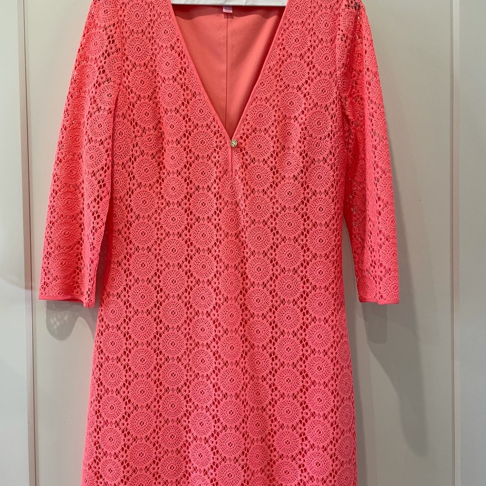 Lilly Pulitzer Bright Coral Dress